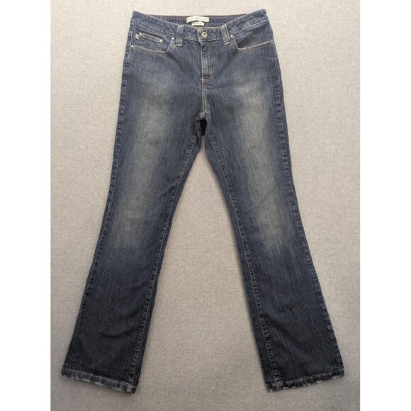 Tommy Hilfiger Jeans Womens 8R Blue Medium Wash Boyfriend Fit Denim 0821402 - Picture 1 of 16